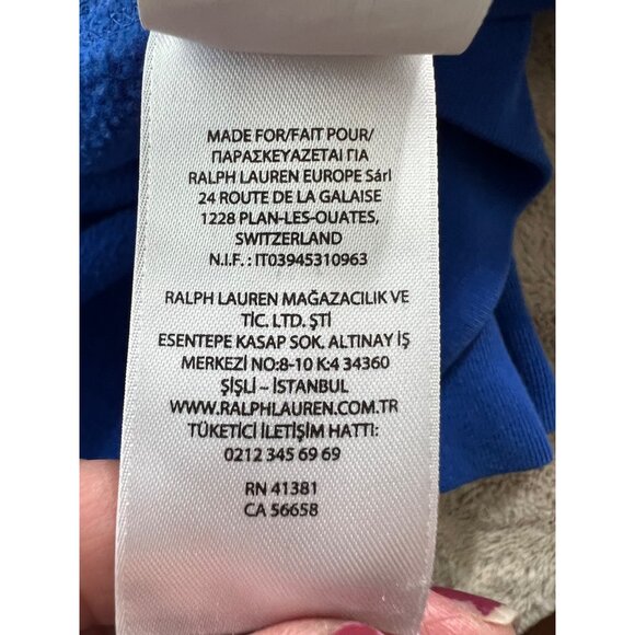 Polo Ralph Lauren Mens Blue Full-Zip Hoodie & Drawstring Sweatpants Set Size XL - Picture 10 of 16